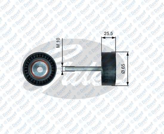 GATES T36772 Alternator Gergi Rulmani Doblo-Fiorino-Linea-Nemo-Bipper-Combo 1.3 D Mtj 10=> Euro5